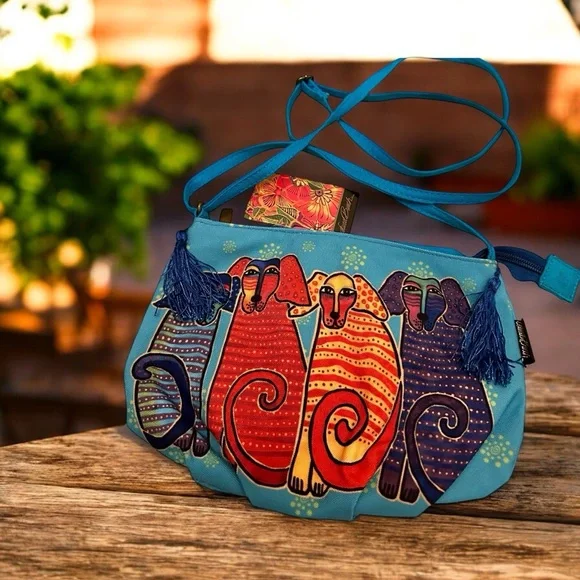 Laurel Burch Reigning Cats and Dogs Purse NWT - Picture 1 of 4